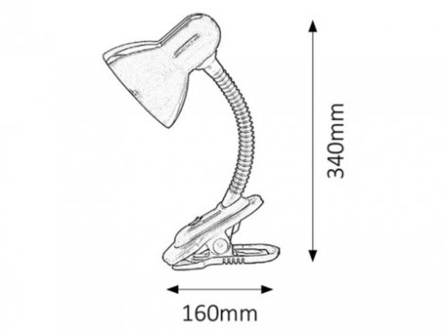 Stolní lampička na klip RA 4257-1