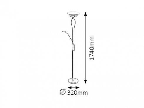 Stojací lampa RA 4554-2