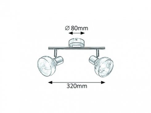 Vestavné bodové svítidlo 230V RA 5547-3