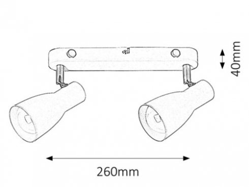 Vestavné bodové svítidlo 230V RA 6027 -3