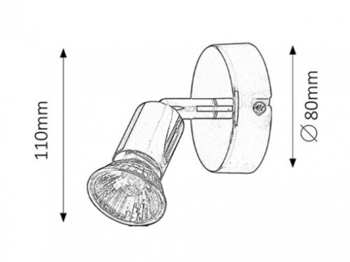 Přisazené bodové svítidlo 230V RA 6045 -1