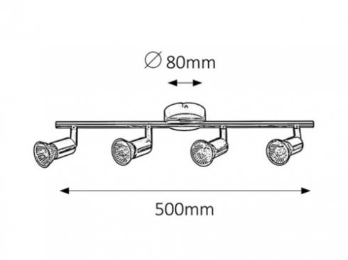 Vestavné bodové svítidlo 230V RA 6047 -1