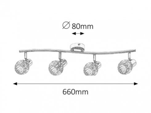 Vestavné bodové svítidlo 230V RA 6094 -1
