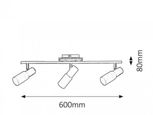 Přisazené bodové svítidlo RA 6098-1