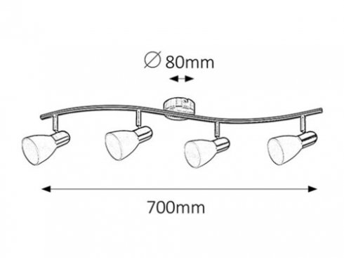Přisazené bodové svítidlo RA 6304-2