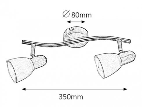 Přisazené bodové svítidlo RA 6307-2