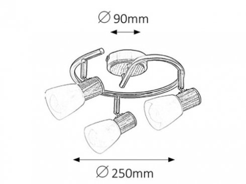 Přisazené bodové svítidlo RA 6488-2