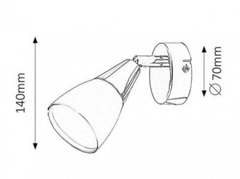 Vestavné bodové svítidlo 230V RA 6767 -2