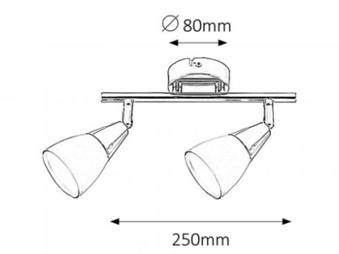 Vestavné bodové svítidlo 230V RA 6768 -2