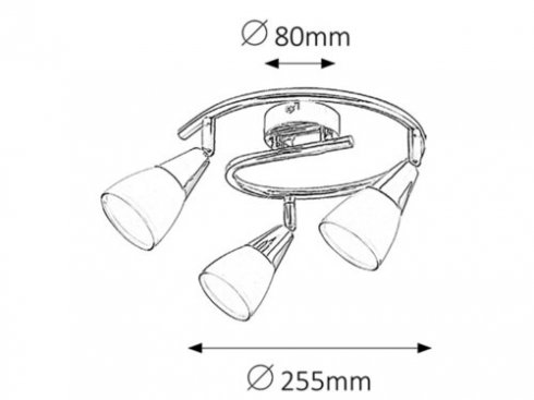 Vestavné bodové svítidlo 230V RA 6769 -3