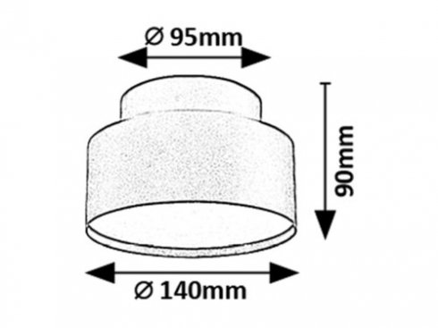 Vestavné bodové svítidlo 230V RA 71320-5