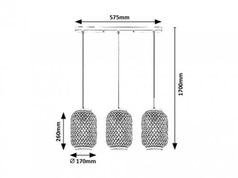 Lustr/závěsné svítidlo RA 72093-5