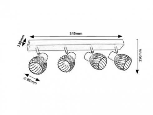 Přisazené bodové svítidlo RA 73004-4