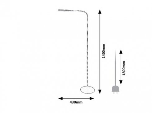 Stojací lampa se stmívačem RA 74010-8