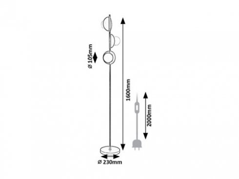 Stojací lampa RA 74223-7
