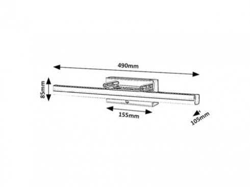 Nástěnné svítidlo/nad zrcadlo RA 75016-3