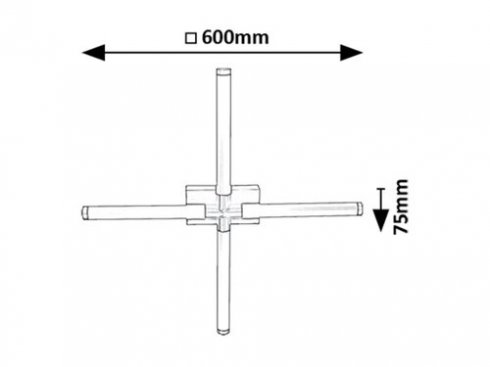 Nástěnné svítidlo/nad zrcadlo RA 75046-7