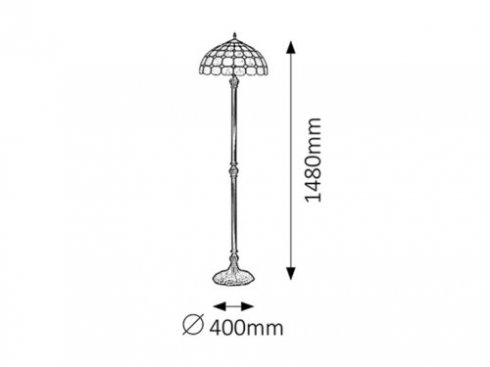 Stojací lampa RA 8078-5