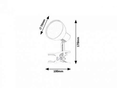 Stolní lampička na klip RA 1481-2