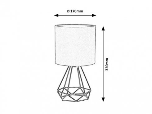 Pokojová stolní lampa RA 3016-2