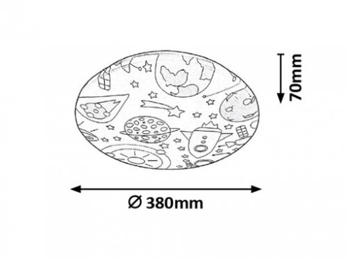 Dětské svítidlo RA 3417-3