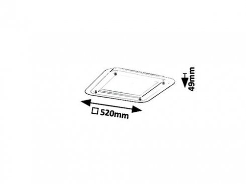 Vestavné bodové svítidlo 230V RA 3490-4