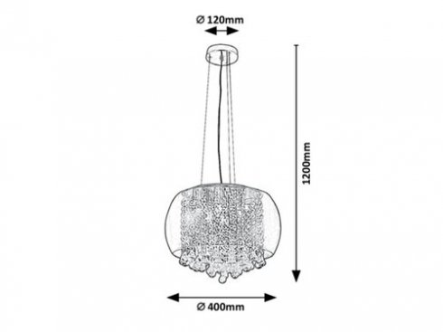 Lustr/závěsné svítidlo RA 3599-1