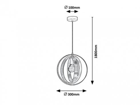 Lustr/závěsné svítidlo RA 3607-2