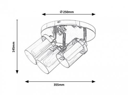 Stropní svítidlo RA 5088-2