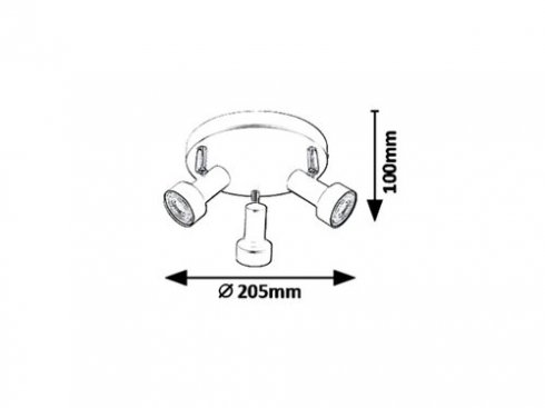 Přisazené bodové svítidlo RA 5324-1