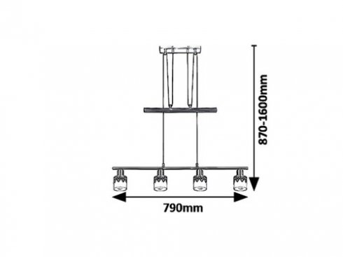 Lustr/závěsné svítidlo RA 5345-1