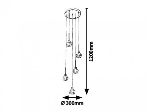 Lustr/závěsné svítidlo RA 5396-1