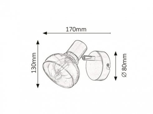 Vestavné bodové svítidlo 230V RA 5546-2