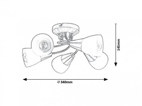 Stropní svítidlo RA 5691-2