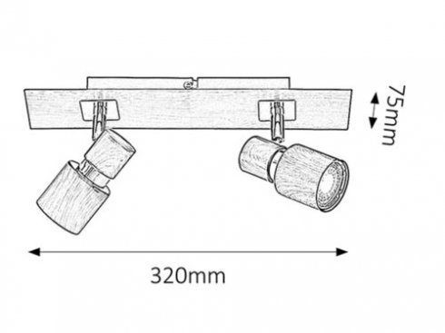 Přisazené bodové svítidlo RA 6006-2