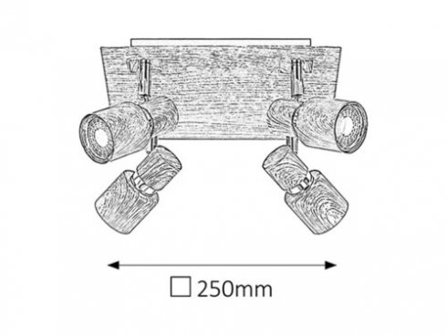 Přisazené bodové svítidlo RA 6008-2