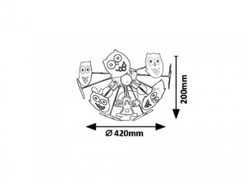 Dětské svítidlo RA 6389-1