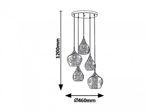 Lustr/závěsné svítidlo RA 6660-1