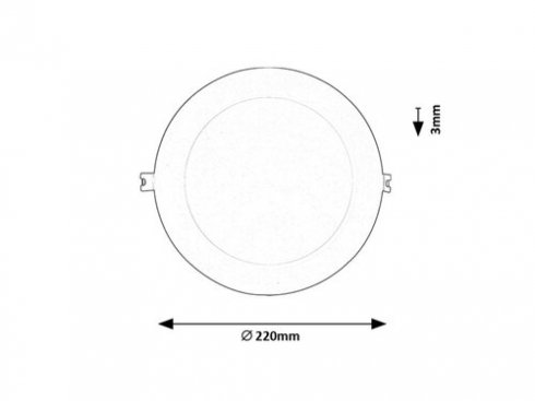 Vestavné bodové svítidlo 230V RA 71219-6