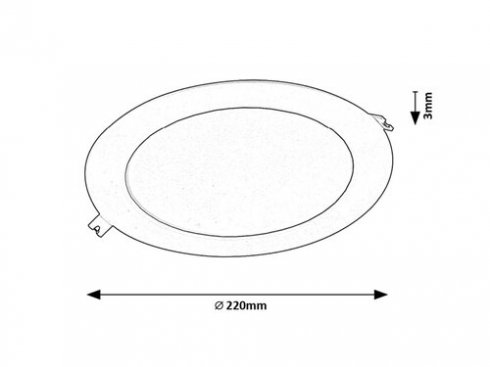 Vestavné bodové svítidlo 230V RA 71227-1