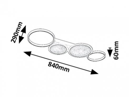Stropní svítidlo RA 71379-6