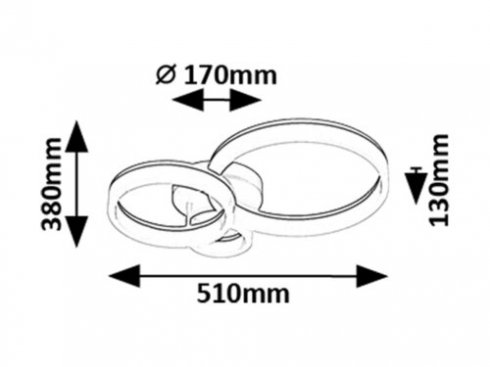 Stropní svítidlo RA 71385-5