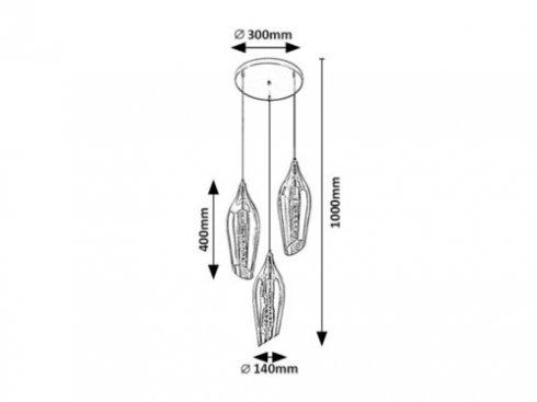Lustr/závěsné svítidlo RA 72203-5
