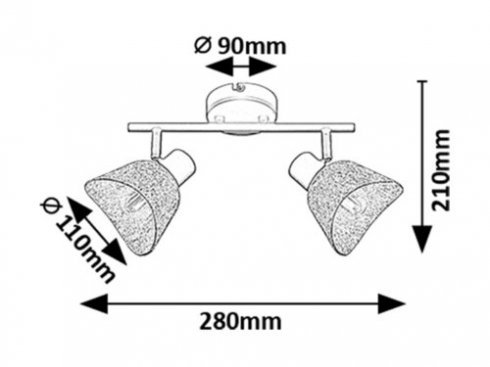 Přisazené bodové svítidlo RA 73006-5