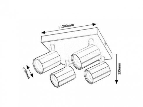 Stropní svítidlo RA 73026-4
