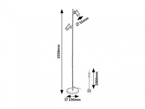 Stojací lampa RA 73046-5