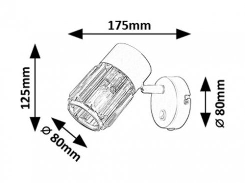 Přisazené bodové svítidlo RA 73059-6