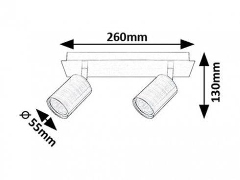 Přisazené bodové svítidlo RA 73072-5