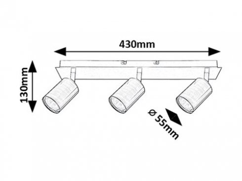Přisazené bodové svítidlo RA 73073-5