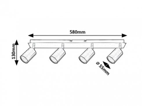 Přisazené bodové svítidlo RA 73074-5